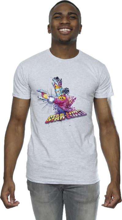 Actual product image Mens Guardians Of The Galaxy Abstract Star Lord T-Shirt (3XL)