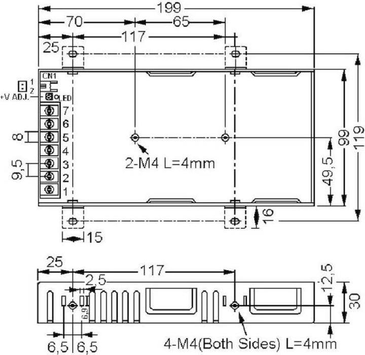 Image du produit MeanWell Module d'alimentation AC/DC fermé