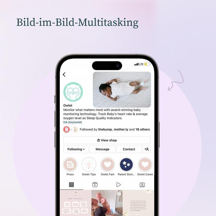 Produktbild Owlet Dream Sock + Cam (Babyphone mit Kamera, 50 m)