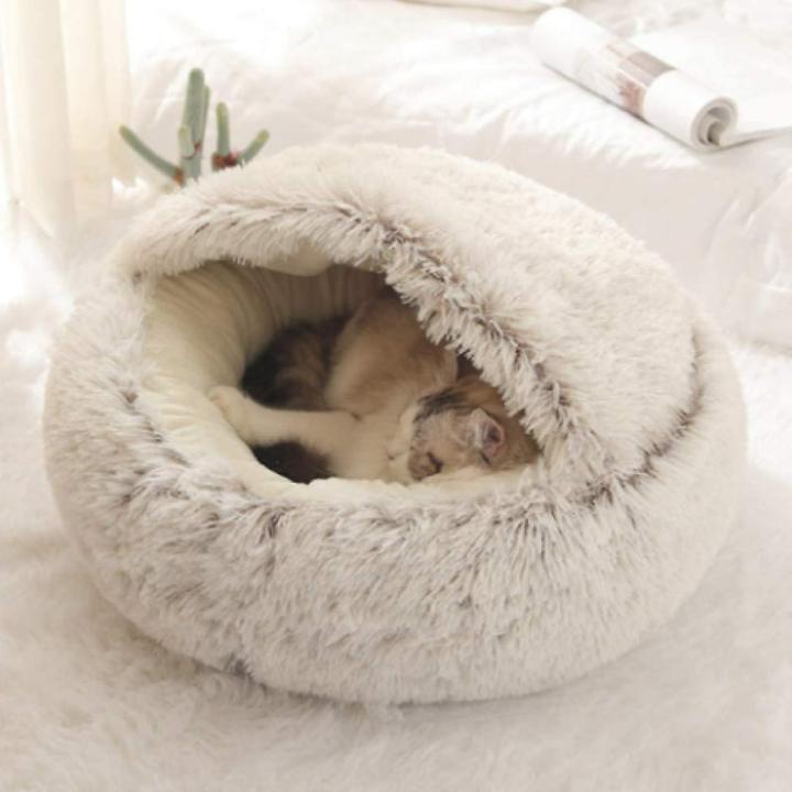Immagine prodotto Hermex Katzenbett Katzennest Katzensofa Katzenliege Katzenhöhle Katzenhaus (Gatto)