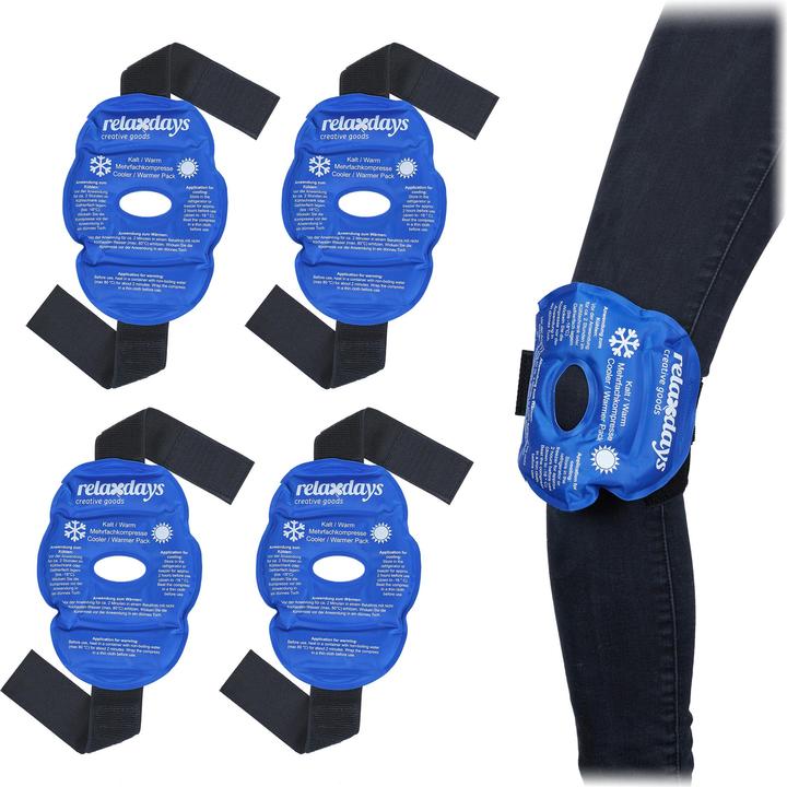 Relaxdays Knie-Kühlpads (4 x, 1080 g)