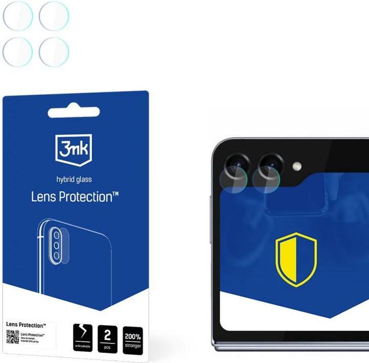 Image du produit 3MK Verre hybride Protection de l'objectif de l'appareil photo pour Samsung Galaxy Z Flip 5 (1 pièce(s), Samsung Galaxy Z Flip 5G)