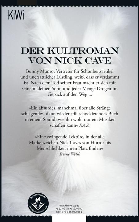 Actual product image Der Tod des Bunny Munro (German, Stefanie Jacobs, Nick Cave, 2020)