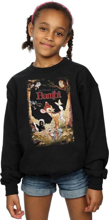 Immagine prodotto Disney Bambi Retro Poster Felpa Ragazze (152, 158)