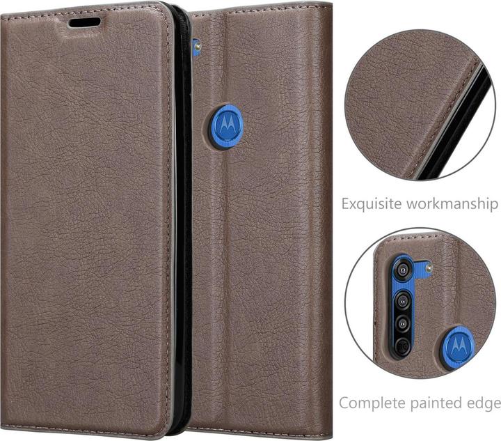 Actual product image Cadorabo Book Invisible Magnet Cover (Motorola Moto G8)
