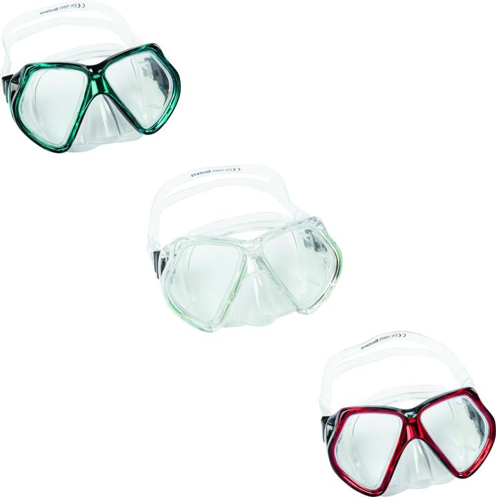 Immagine prodotto Bestway Maschera subacquea Omniview per adulti, Bambino, Maschera intera, Apnea, Vetro temperato, Blu