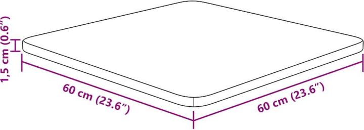 Immagine prodotto VidaXL Isabel (60 x 60 x 1,5 cm)