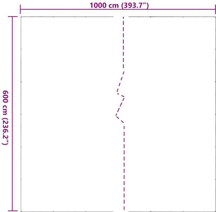 Immagine prodotto VidaXL Telone trasparente con occhielli 6x10 m Telone trasparente in PVC (600 x 1000 cm)