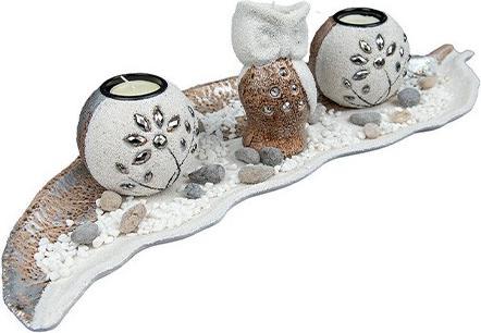 Immagine prodotto Bekos Set di portacandele con gufo decorativo