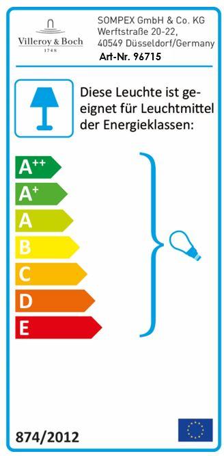 Energie-Label Villeroy & Boch Havanna (E14)