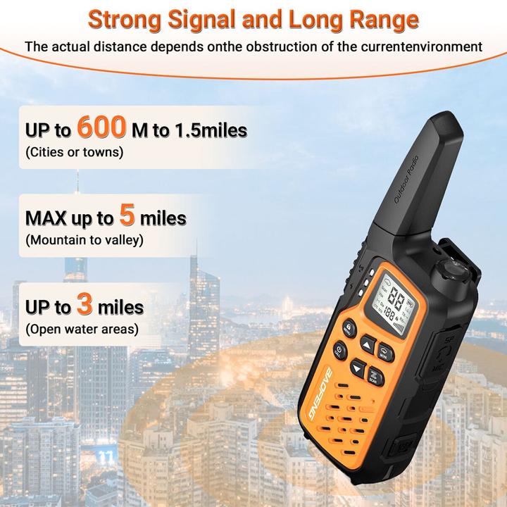 Actual product image Baofeng Walkie-Talkie BF-T25E Orange (10 km)