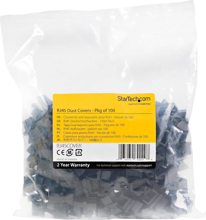 Produktbild StarTech .com 100er Pack RJ45 Blindstopfen (Blindmodul)