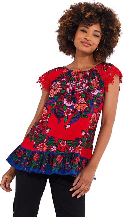 Actual product image Joe Browns Lace Sleeve Tassel Top (46)