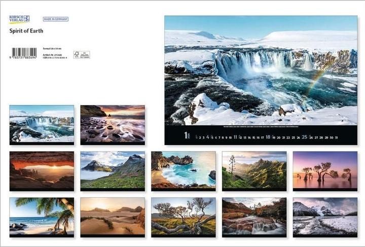 Actual product image Verlag Bildkalender Spirit of Earth 2026, Papierformat: Kein