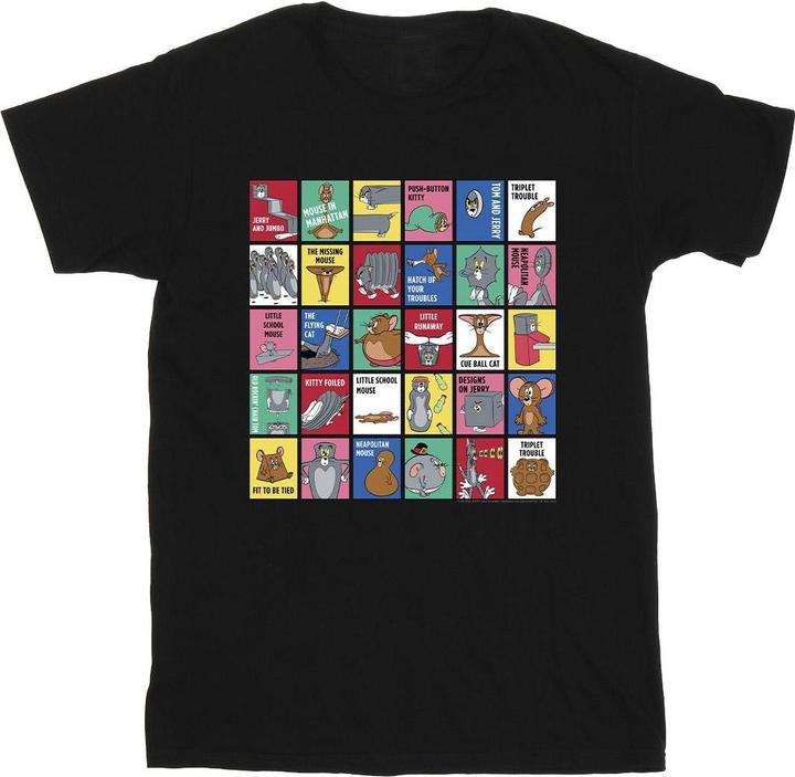 Actual product image Tom & Jerry Mens Grid Squares T-Shirt (XL)