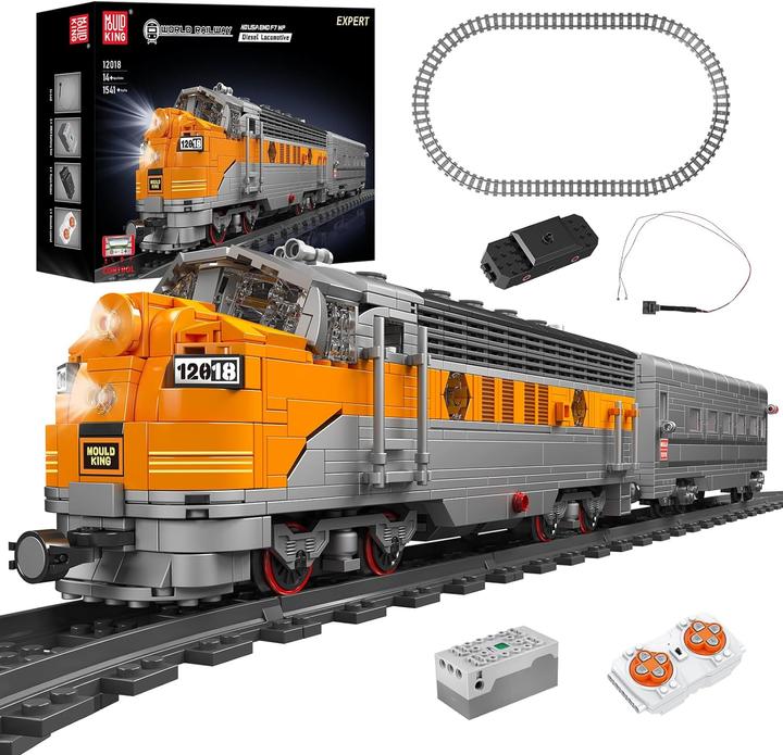 Image du produit Mould King USA EMD F7 WP Locomotive diesel