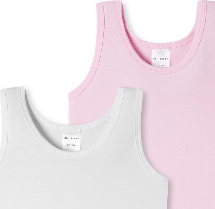 Produktbild Schiesser 6er Pack Kids Girls 95/5 Organic Cotton Unterhemd (128)