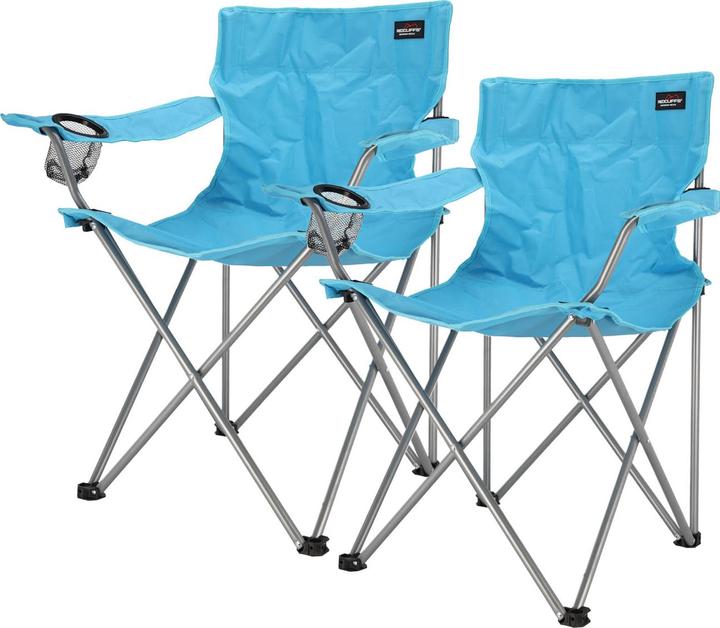 Actual product image Redcliffs Set of 2 camping chairs, foldable with drink holder