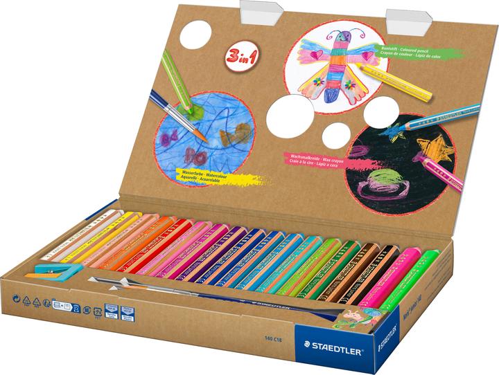 Image du produit Staedtler Crayon Noris jun 18ST (Multicolore, 18 x)