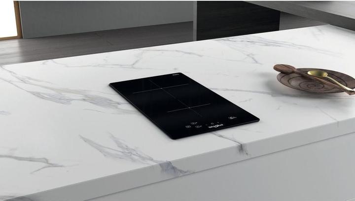 Produktbild Whirlpool WS Q0530 NE, Schwarz, Integriert, 28 cm, Zonen-Induktionskochfeld, Glaskeramik, 2 Zone(n)