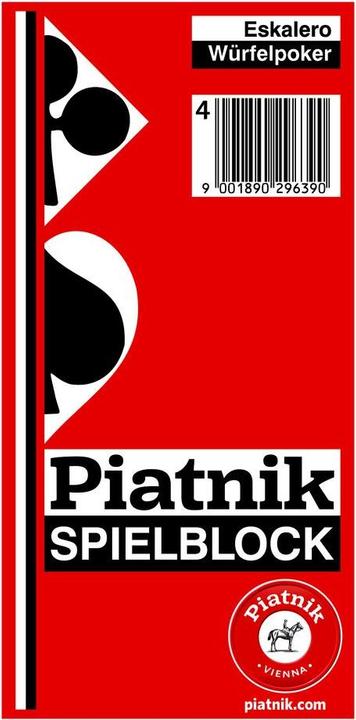 Produktbild Piatnik Eskalero-Poker-Block, 10 Blöcke **