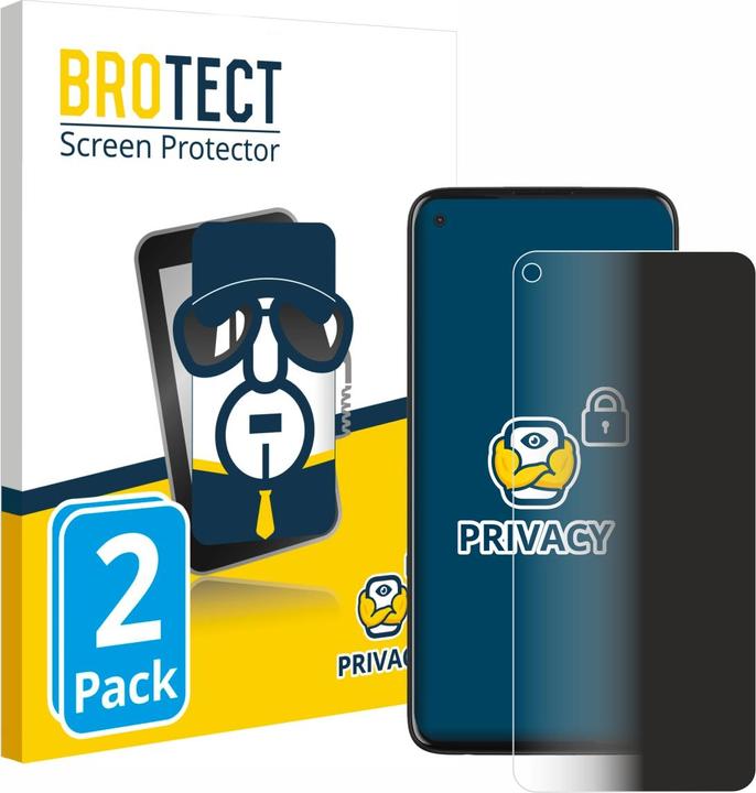 Produktbild BROTECT Sichtschutzfolie Anti-Spy Privacy Folie Blaulicht-Schutz (2 Stück, Motorola Moto G Pro)