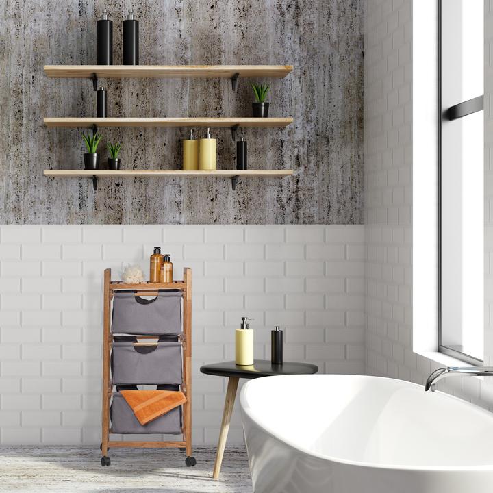 Actual product image Relaxdays Bathroom shelf (43.5 x 33.5 x 96 cm)