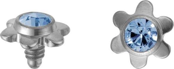 Bijouteria Dermal-Anchor Aufsatz (Kristall, Titan)