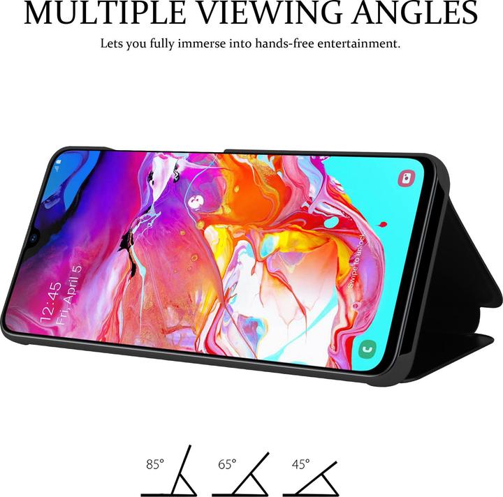 Actual product image Cadorabo Book Smart View Mirror Cover (Samsung Galaxy A70)
