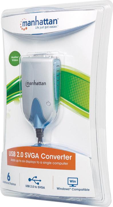Produktbild Manhattan Hi-Speed USB 2.0 SVGA Konverter (VGA, 8 cm)