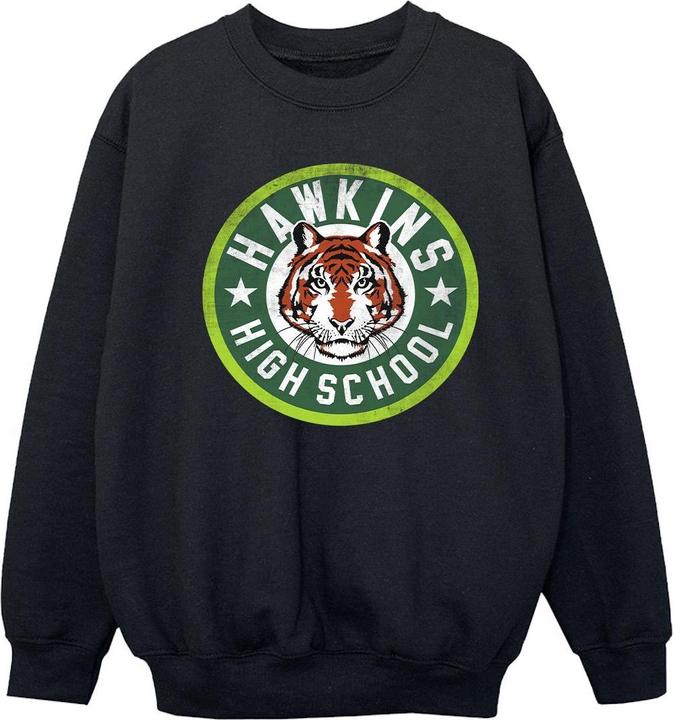 Produktbild Netflix Stranger Things Hawkins Tiger Circle Sweatshirt Mädchen (152, 158)