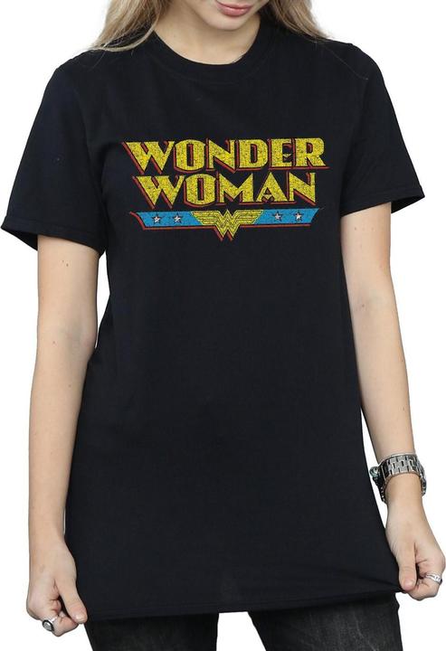 Image du produit - T-shirt WONDER WOMAN CRACKLE LOGO - Femme (XL)