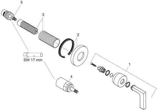 Produktbild hansgrohe Axor Citterio Absperrventil Unterputz mit Hebelgriff DN15 / DN20