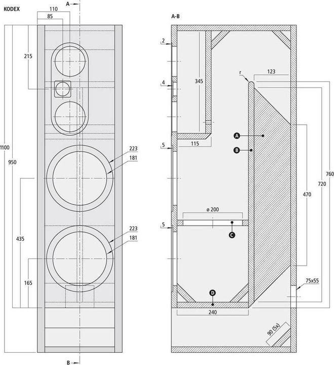 Actual product image Monacor KODEX 3-way loudspeaker kit (Set)