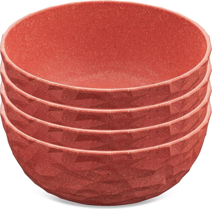 Actual product image Koziol Bowl Club 700 ml, 4 pieces, Red (16.20 cm, 0.70 l, 4 x)