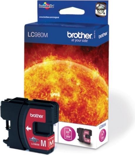 Produktbild Brother LC-980M Tintenpatrone magenta 260 Seiten ISO/IEC 24711 55ml Magenta DCP 145 C (M)