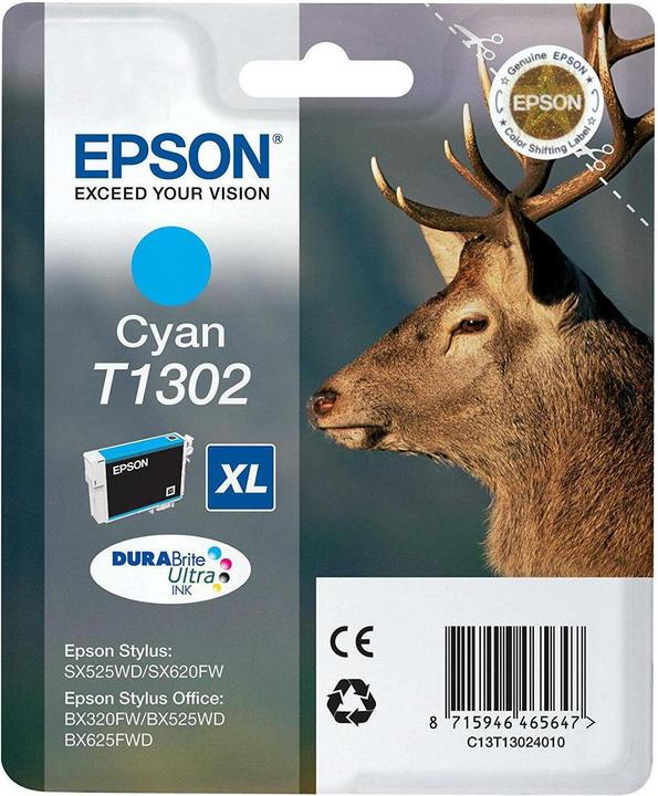 Actual product image Epson T1302 DuraBrite Ultra (C)