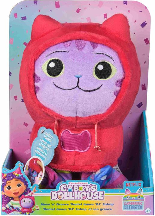 Produktbild Gabby's Dollhouse Gabbys Puppenhaus Deluxe Plüsch DJ Catnip (25 cm)