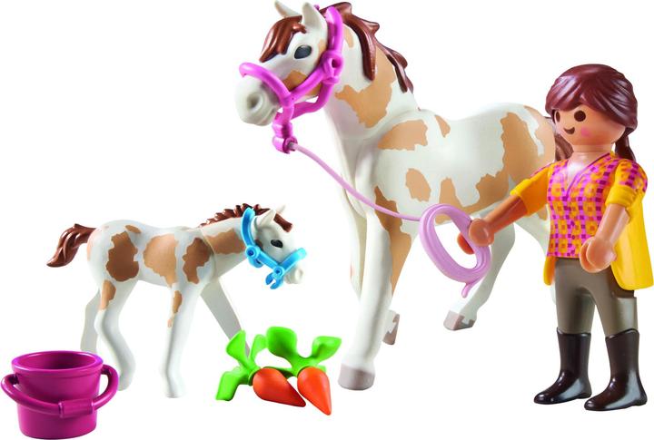 Produktbild Playmobil Pferd mit Fohlen (71243, Playmobil Country)