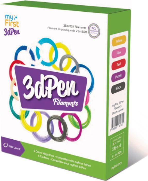 Immagine prodotto myFirst Riempitivo per penna 3D in confezione da 5 colori (PCL, 1.75 mm, 114 g, Multicolore)