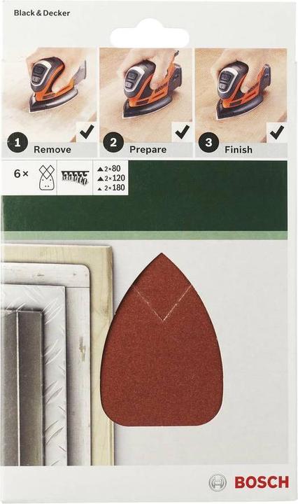 Produktbild Bosch Zubehör 5tlg. Schleifblatt-Set für Multischleifer K = 120 (120)