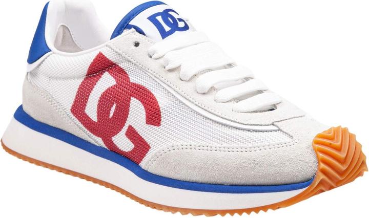 Immagine prodotto Dolce & Gabbana cushion sneakers in mixed materials white and red color (42)
