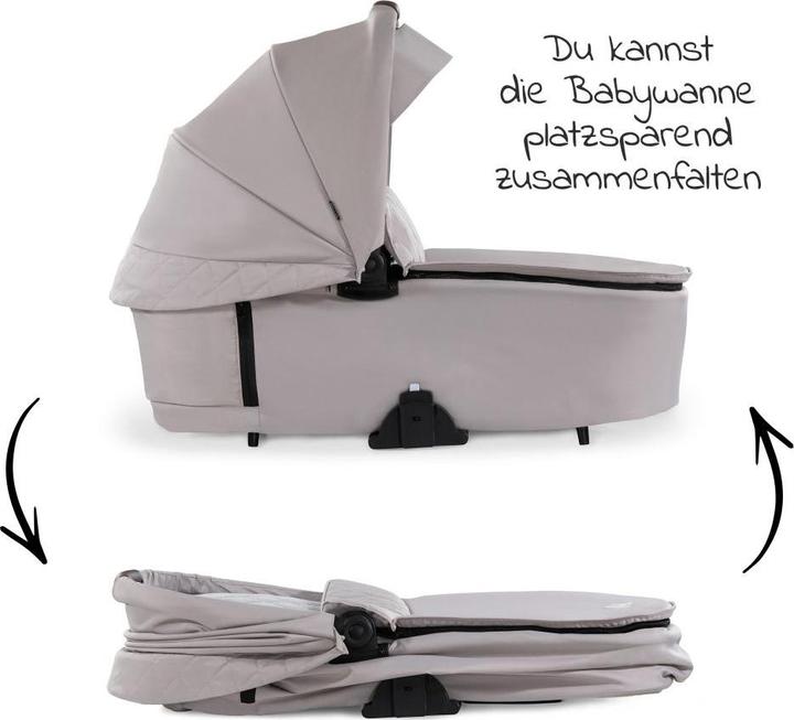 Produktbild Hauck Kombikinderwagen Kombi-Kinderwagen Walk N Care Set inkl. Babywanne