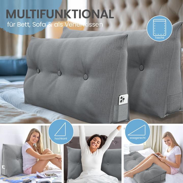 Immagine prodotto Aktivshop Cuscini per il letto e la schiena (20 x 120 x 50 cm)