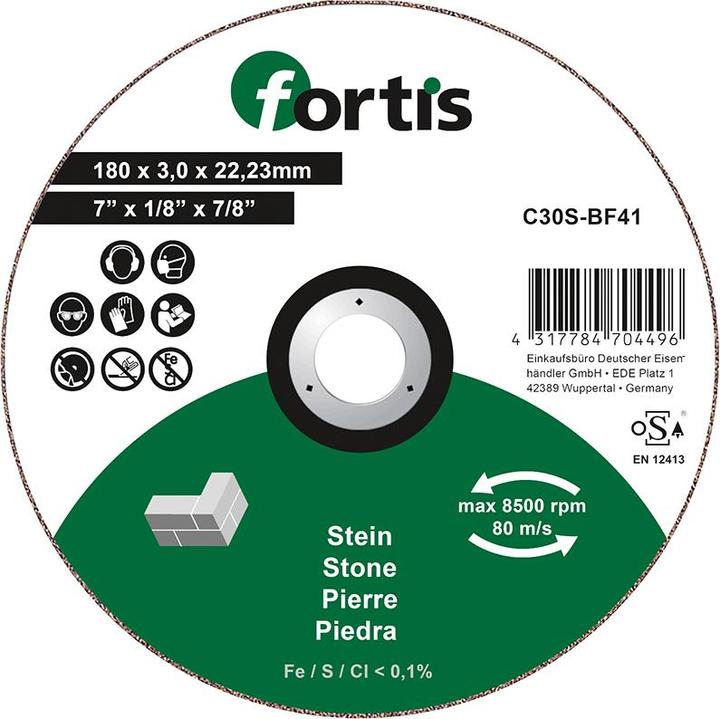 Produktbild Magni FORTIS Trennscheibe Stein 180 x 3,0mm gerade