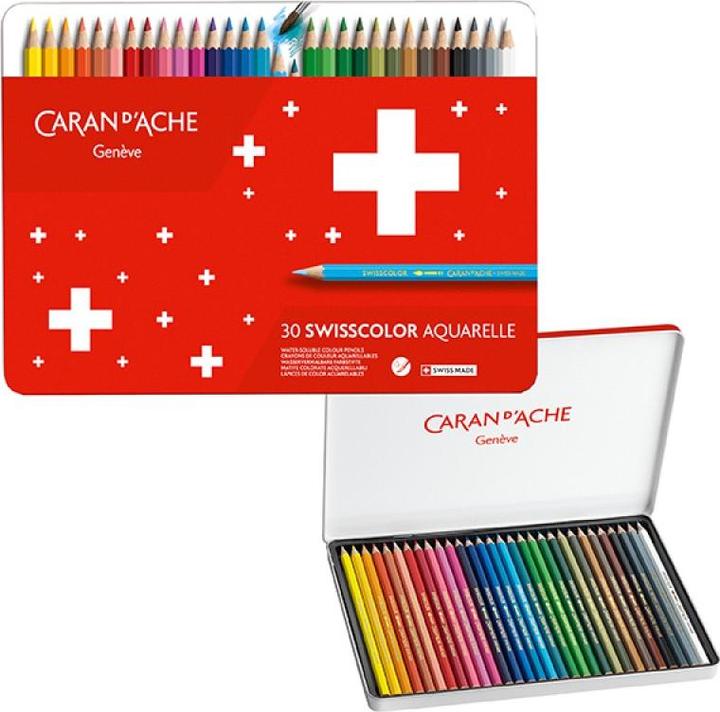 Image du produit Caran d'Ache Crayons de couleur SWISSCOLOR 30 (Multicolore, 30 x)