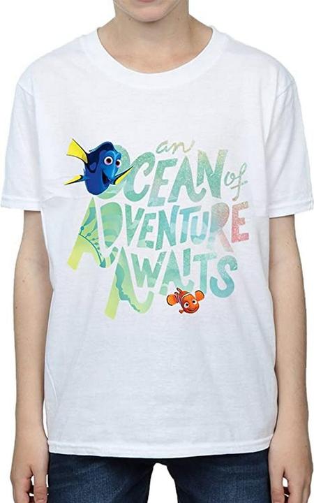 Actual product image Disney Boys Ocean Adventure Cotton T-Shirt (152, 158)