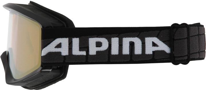 Actual product image ALPINA SPORTS Smash 2.0 Multi Mirror ski goggles (colour: 831 black, lens: MULTIMIROR, gold)