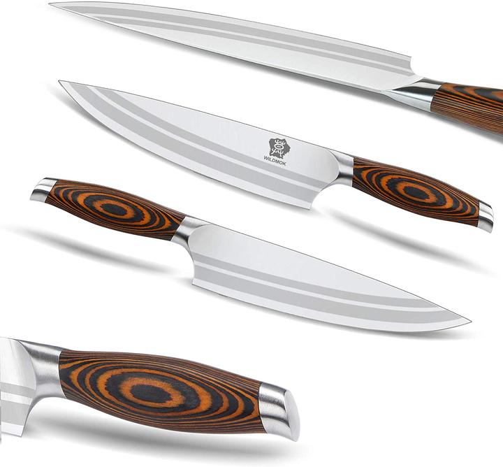 Actual product image Wildmok 5-piece kitchen knife set (21 cm)