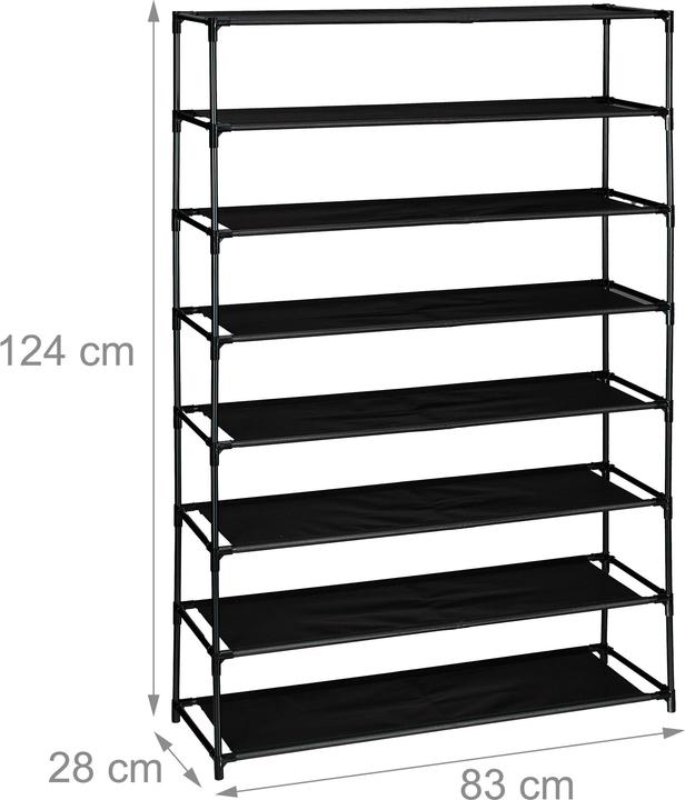 Actual product image Relaxdays Shoe rack (83 x 28 x 124 cm)